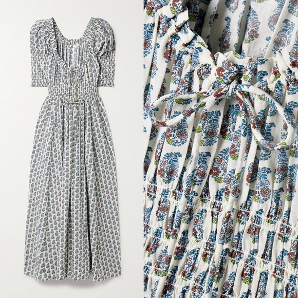 Doen Dresses & Skirts - Doen Ischia Dress in Sea Salt Paisley Bouquet